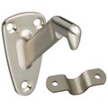 National Hardware Handrail Bracket with Strap, 250 lb, Zinc, Satin Nickel N325-548